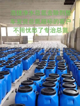 浩捷净水总氮去除剂整车发货总氮超标的客户不用忧愁了